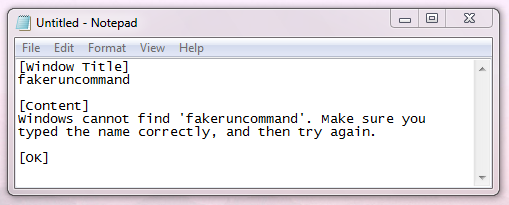 The dialog title, contents, and even the button text are saved to the clipboard.